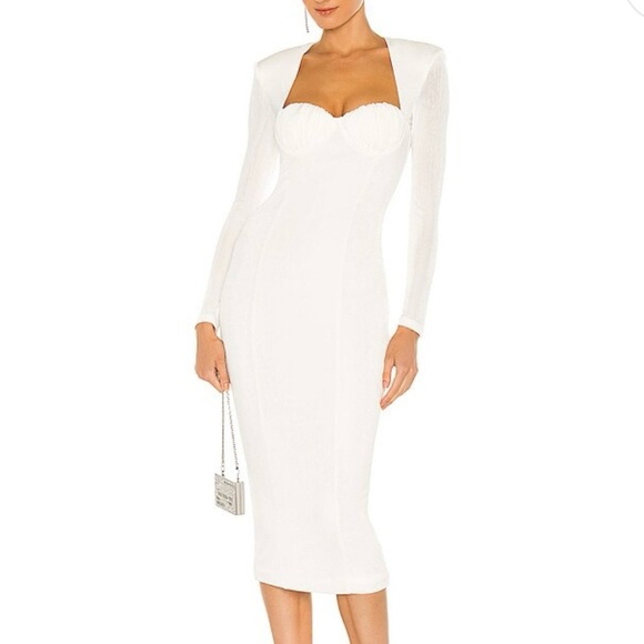 MISHA Revolve Tara Dress In Ivory - Picture 1 of 9